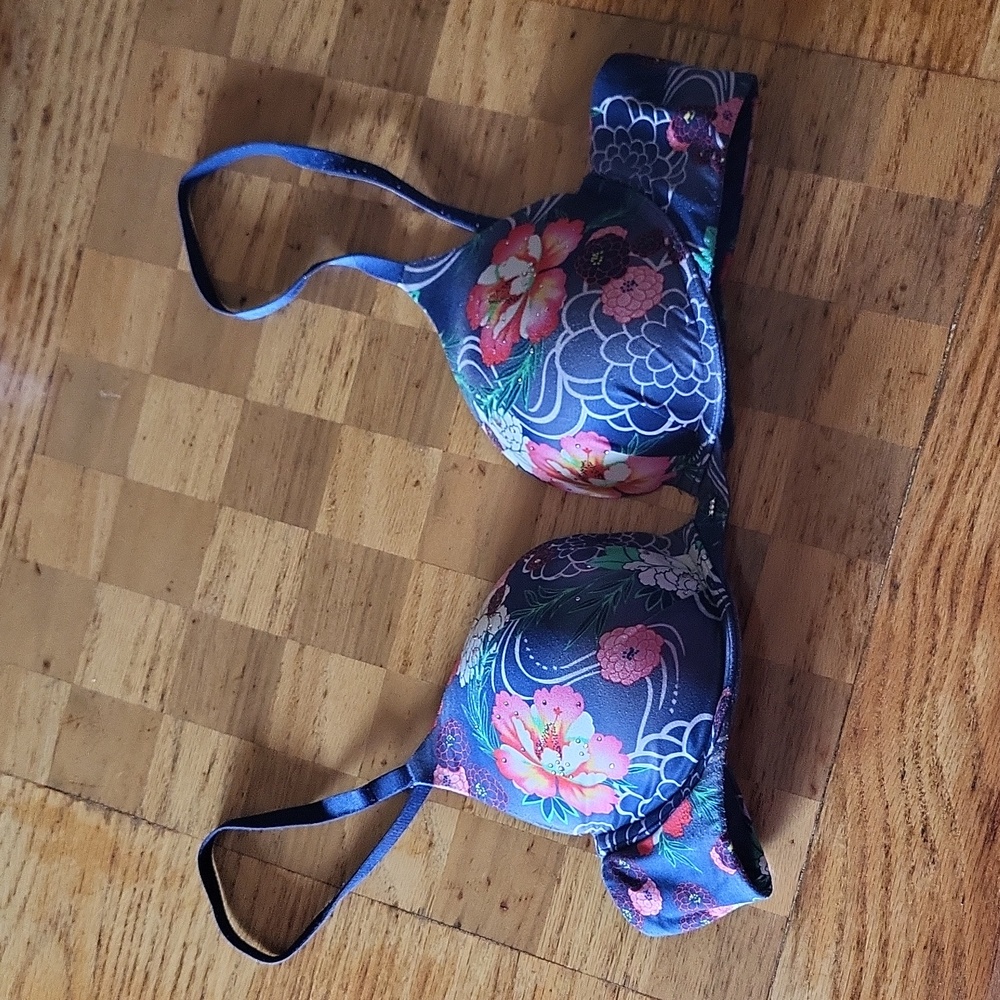VS Hibiscus Plunge bra